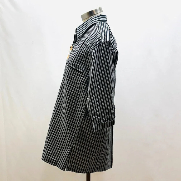 NWT SAHARA Men Long Sleeve Button Down Striped Slim & Sleek Dress Shirt Size XL - Picture 7 of 9